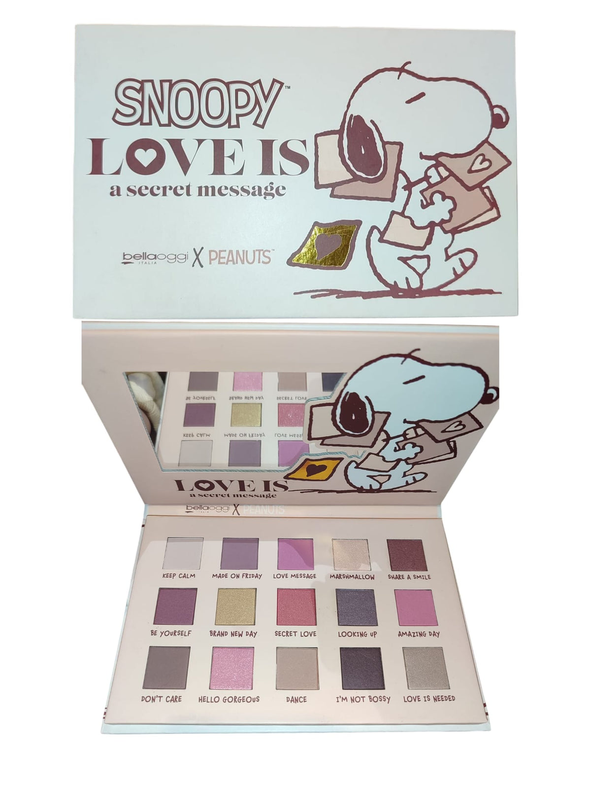 PALETTE SNOOPYLOVE IS A SEECRET MESSAGE